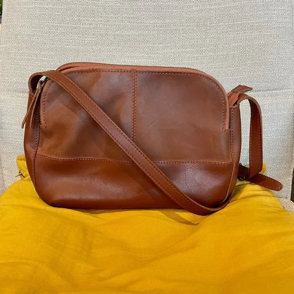 **SOLD** Able Leather Meron Crossbody Bag in Whiskey - Picture 1 of 7